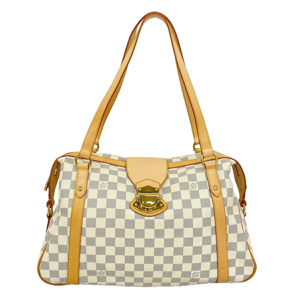 Louis Vuitton Damier Azur Streza GM Shoulder Bag N42221 White Women's P3672489